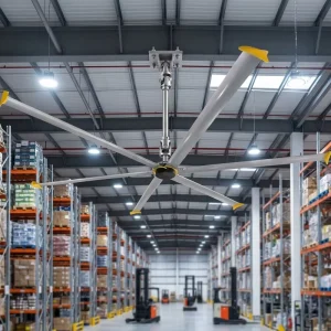 Commercial 10ft 24ft Industrial HVLS Fans Heavy Duty Warehouse Ceiling Fans for Farm 220V Voltage