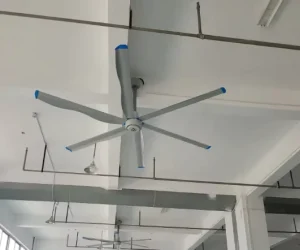 Commercial 10ft 3m HVLS Industrial Ceiling Fan with 0.3kW Motor High Airflow & Smart Control