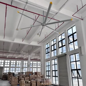 Commercial Ceiling Fan Motor High Volume Low Speed Aluminum Alloy 38 dB Noise Heavy Duty Energy Efficient Remote Control