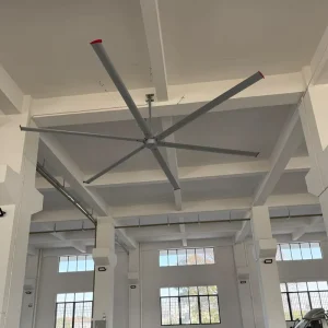 Commercial Ceiling Fan Motor High Volume Low Speed Aluminum Alloy 38dB Noise Heavy Duty Energy Efficient Remote Control