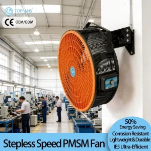 Commercial Industrial Wall Fan Heavy Duty Design 220V Ideal for Gym Studio Ventilation