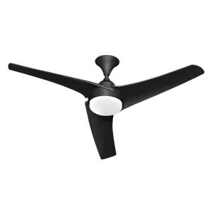 Compact 42” 52” 56” Modern Minimalism 3 Blades 60W DC Ceiling Fan with Remote Control & LED Light for Small Large Rooms
