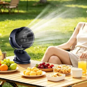 Compact Clip On Desk Fan 100 Speed Portable Quiet Cooling for Workstation Office