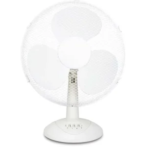 Compact Portable Electric Desk Fan High Velocity Quiet Operation Strong Airflow Plastic Blade for Home Office Desktop Cooling