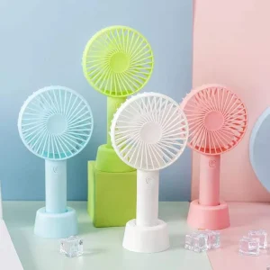 Compact USB Powered Car & Desktop Fan with Quiet Strong Airflow Adjustable Angle Portable Cooling