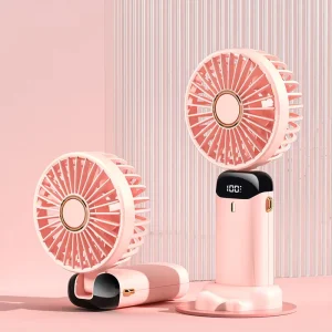 Compact USB Rechargeable Mini Fan Handheld Portable Fan Multi Angle Desk Mini Fan With Built In Battery for Daily Life