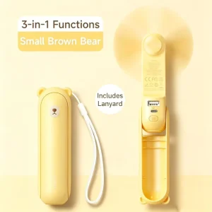 Compact and Space saving Car Friendly Multi functional Folding Handheld Fan