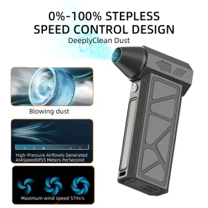 Compressed Air Leaf Blowers Rpm Wireless Type Violent Turbo Fan Mini Portable Snow and Dust Blower Machine