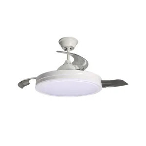 Contemporary Home Bedroom 42Inch Noiseless Ceiling Fan Light LED Ceiling Fan Lamp With Remote Control