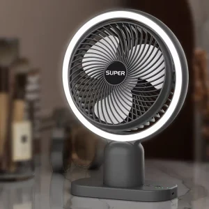 Cooling Electric Fan USB Rechargeable Mini Fan Low Noise Table for Household Bedroom Office