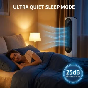 Cooling Heating Dual Use Air Conditioning Fan 10l Capacity Tower Fan With Smart Remote and Quiet 40db Performance