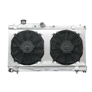 Cooling System Full Aluminum Radiator with Fan Shroud for Subaru Impreza WRX Turbocharged 2.5L H4 2458cc ci 45119FG010