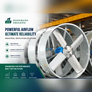 Corrosion Resistant Axial Flow Fan Industrial Exhaust Unit for Waste Treatment Plant Odor Control