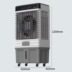 Cross Border Portable Air Cooler Fan Remote Control 60L Water Capacity AC Powered Hotel Use Energy Saving Eco Friendly