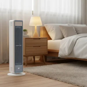 Cross Border Smart Home Bladeless Tower Fan Floor Standing Remote Control Quiet Vertical Cooling Electric Pedestal Fan