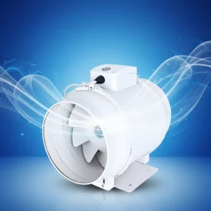 Cross Flow Exhaust Fan Bathroom Extractor Fan Plastic Inline Duct Fan
