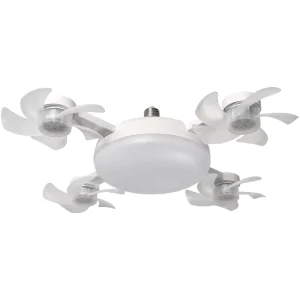 Cross border LED ABS Creative E27 Drone Fan Light All in One Ceiling Mounted Pendant Quiet Dimmable Living Room Bedroom