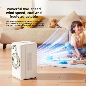 Cross-border New-Style Humidifying Cooler Fan Rechargeable USB-Powered 2-Speed 5W Desktop Air Conditioner Compact Cooling