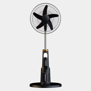 Cross border Solar Rechargeable Outdoor Camping Portable Large Wind 18 Inch Shaking Head Power Outage Emergency Fan