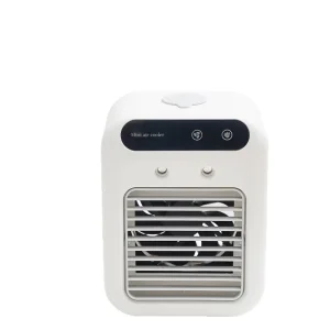 Cross-border Spray Mini Desktop Cooling Fan Dormitory Mobile Air Conditioner Touch Control USB Charging Student Electric Fan