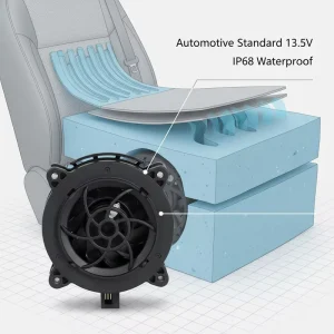 Custom 9335 DC Blower Fan 13.5V 12V Radial Turbo Cooling Ventilator IP68 for Automotive Seat Ventilation Solution