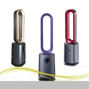 Custom Color Logo Multi Functional Household Cycle Energy Saving Bladeless Fan Purifier Mute Floor Fan Electric Battery Outdoor