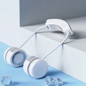 Custom Designed Cooling Neck Mute Bladeless Folding Rechargeable Electric Portable Silent Mini Bladeless Electric Fan