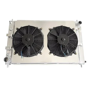Custom Engine Cooling System Full Aluminum Radiator with Fan Shroud for Ford Mustang 4.6L V8 cc 281ci F8ZZ8005AA