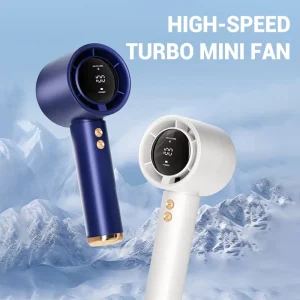 Custom Handheld Fan Portable 100 Gears Small Electric Ventilador Mini USB Rechargeable Air Cooler Fan
