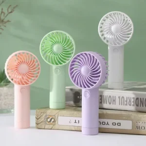 Custom Logo Folding Mini Fan Electric Rechargeable Handheld Portable USB Fan for Car and Hotel Use