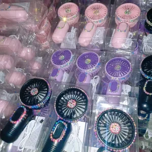 Custom Logo Lashes Fan Cute Handheld USB Electric Portable Mini Fan Dryer Rechargeable Battery Mini Fans for Lashes Dryer