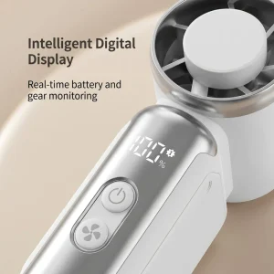 Custom Logo Mini Handheld USB Electric Fan Foldable Design Magnetic Charging for Outdoor Garage Use 5V Portable Household