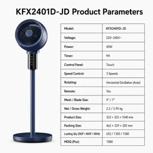 Custom Logo Modern High Speed Voice Control Smart WiFi Tuya Room Circulator with Power Bank Output for Dormitory Student