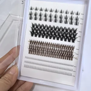 Custom Logo Packing Handmade Natural Soft Band DIY Lash Kit Cluster Lash Kit Natural Cluster Lashes Easy Wear Lash Cluster Kit