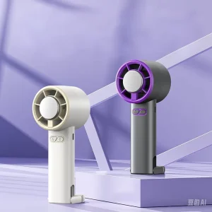 Custom Logo Portable Mini for Fan High Speed Rechargeable Handheld Fan Cold Compress Wearable Battery Plastic English
