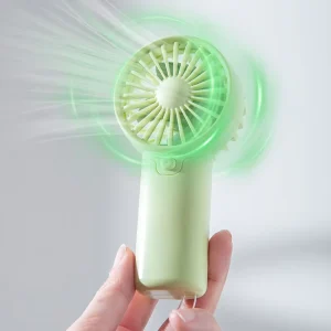 Custom Logo Rechargeable Foldable Portable Handheld Fan 3 Speed Personal USB Electric Household Use