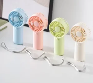 Custom Logo Rechargeable Foldable Wearable Portable Eco Friendly Plastic 3 Speed Personal USB Electric Household Use Neck Fan