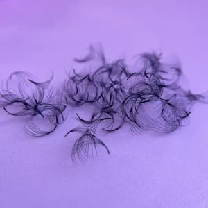 Custom Long Stem Premade Volume Wispy Loose Fan 3D 20D Eyelash Extension 500 Fans 0.05 0.07 C D Curl Pre Made Fan Lashes
