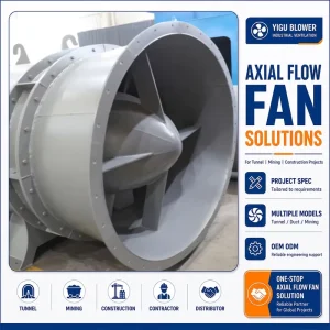 Custom Made Durable Industrial Industrial Large Diameter High Air Volume Axial Flow Fan for Industrial Cooling