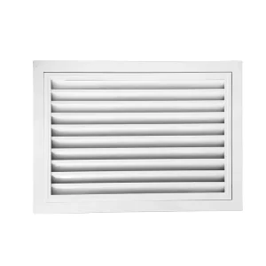 Custom Modern Aluminum Alloy Louvered Vent Adjustable Exterior Wall Rainproof Grille Air Conditioning Outlet Bathroom Exhaust