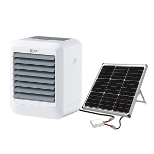 Custom Noiseless Indoor AC DC Rechargeable Solar Small Mini Portable Evaporative Cool Air Cooling Fan Cooler