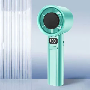Custom OEM Rechargeable Mini Turbo Handheld Fan Portable Personal USB 5V Wearable Plastic Fan