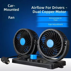 Custom Plastic Car Fan Compact Oscillation Mini USB Fan with 4 inch Blades and 20W Power for Home and Office