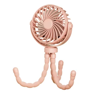 Custom Portable Mini USB Charging Stroller Fan Flexible Tripod Octopus Desktop Handheld Fan for Strollers