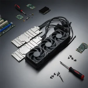 Custom Server Radiator 360 Palit 4090 5090 GPU Liquid cooled Workstation Copper Alloy Heat Sink Fan Cutting CNC Services
