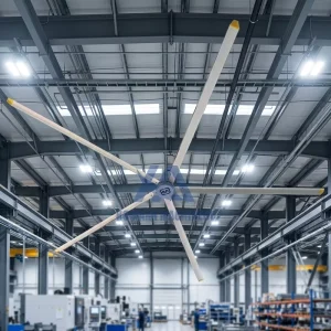 Custom Voltage Energy Saving HVLS Large Industrial Ceiling Fan Big Airflow Ventilation Fan for Factory Warehouse Farm