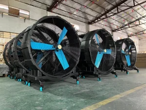 Custom Wheeled Mobile Industrial Fan CE Certified for Logistics Warehouse Ventilation