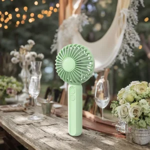 Custom logo 2000mAh Portable Wedding Gift Handheld Fan High Speed Portable & Wearable Fans Outdoor Small Fan for Travel