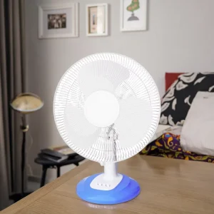 Customizable 12 Inch Plastic Desk Fans Multi Function Air Cooling Table Desktop Fan