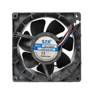 Customizable 127x127x38mm Four Lines Ball Bearing DC Axial Flow Fans SZR12738 2100 3300RPM Industrial DC Air Cooling Fan OEM ODM